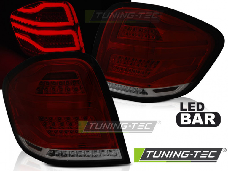 Voll LED Upgrade Design Rückleuchten für Mercedes Benz ML W164 05-08 rot/rauch